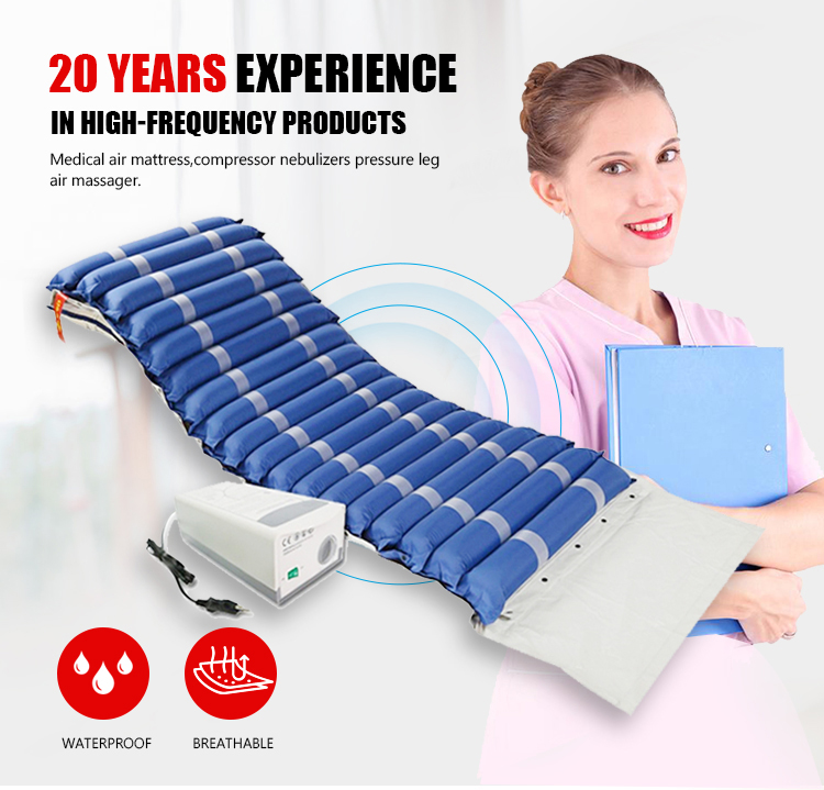 high quality alternating pressure air airflow tubular sleeping air mattress anti-decubitus mattress with logo